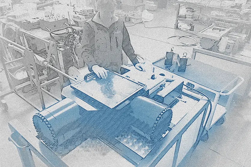 immagine rielaborata del servizio Laboratorio